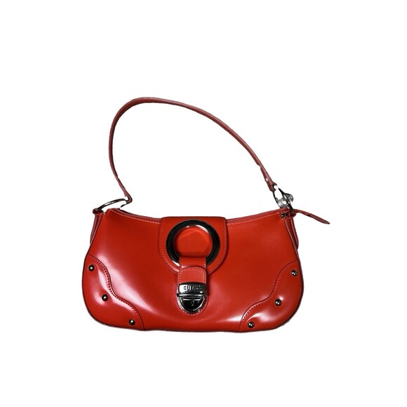 Handbags - GUESS Women’s Purse Red hobo Handbag Zip And Push Lock Clasp Elegant